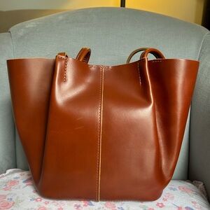 Portland Leather large Devan in Madrone
